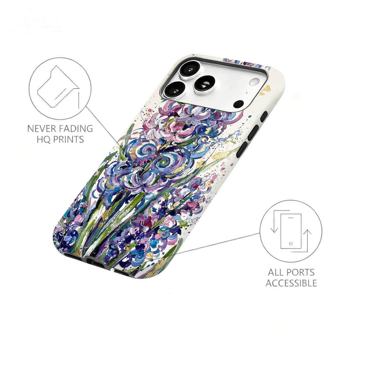 Lavender Oil Painting Phone Case