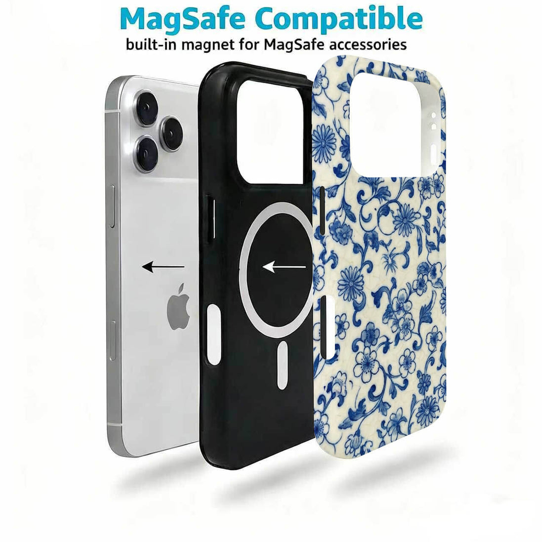 Blue & White Porcelain Print Phone Case