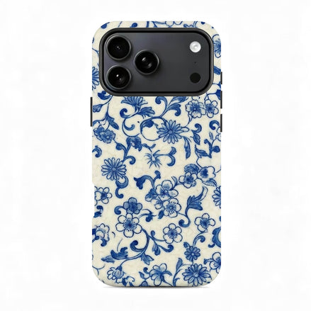 Blue & White Porcelain Print Phone Case