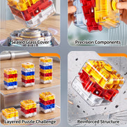 Spinning 3D Rolling Maze Cube
