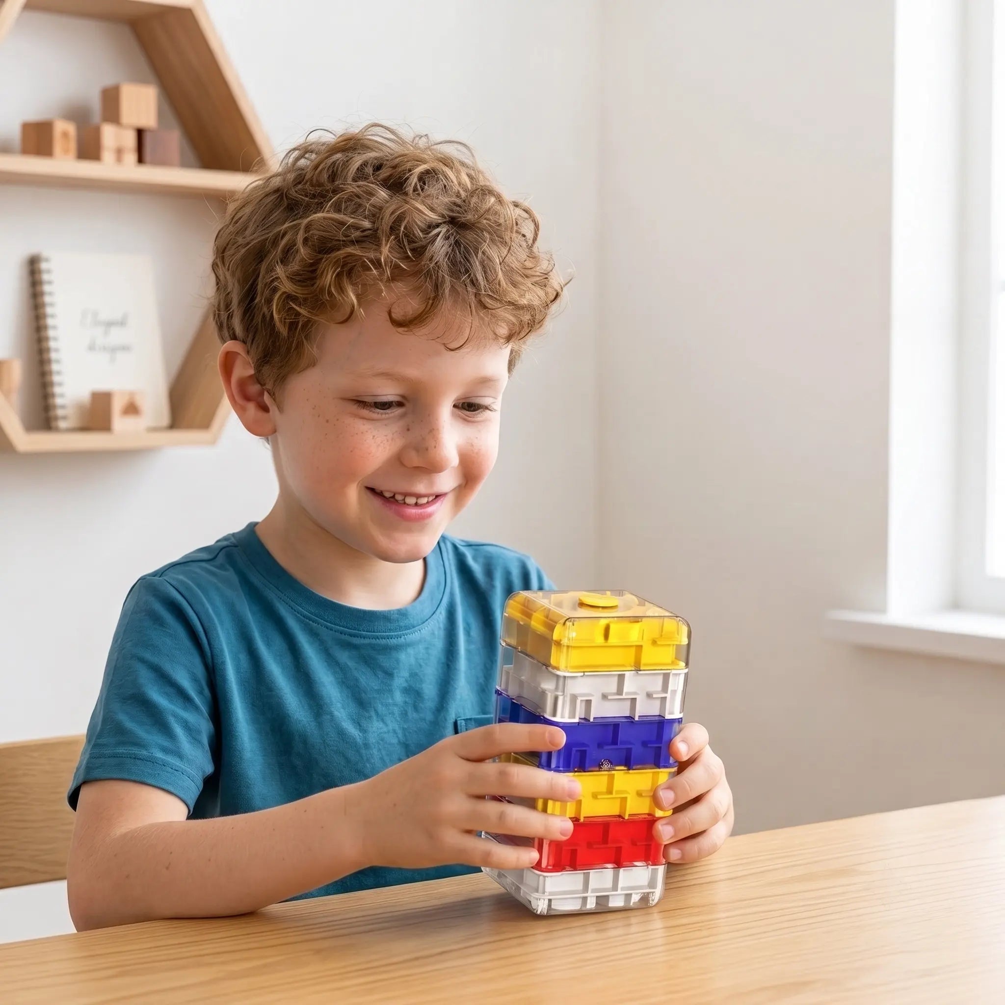 Spinning 3D Rolling Maze Cube