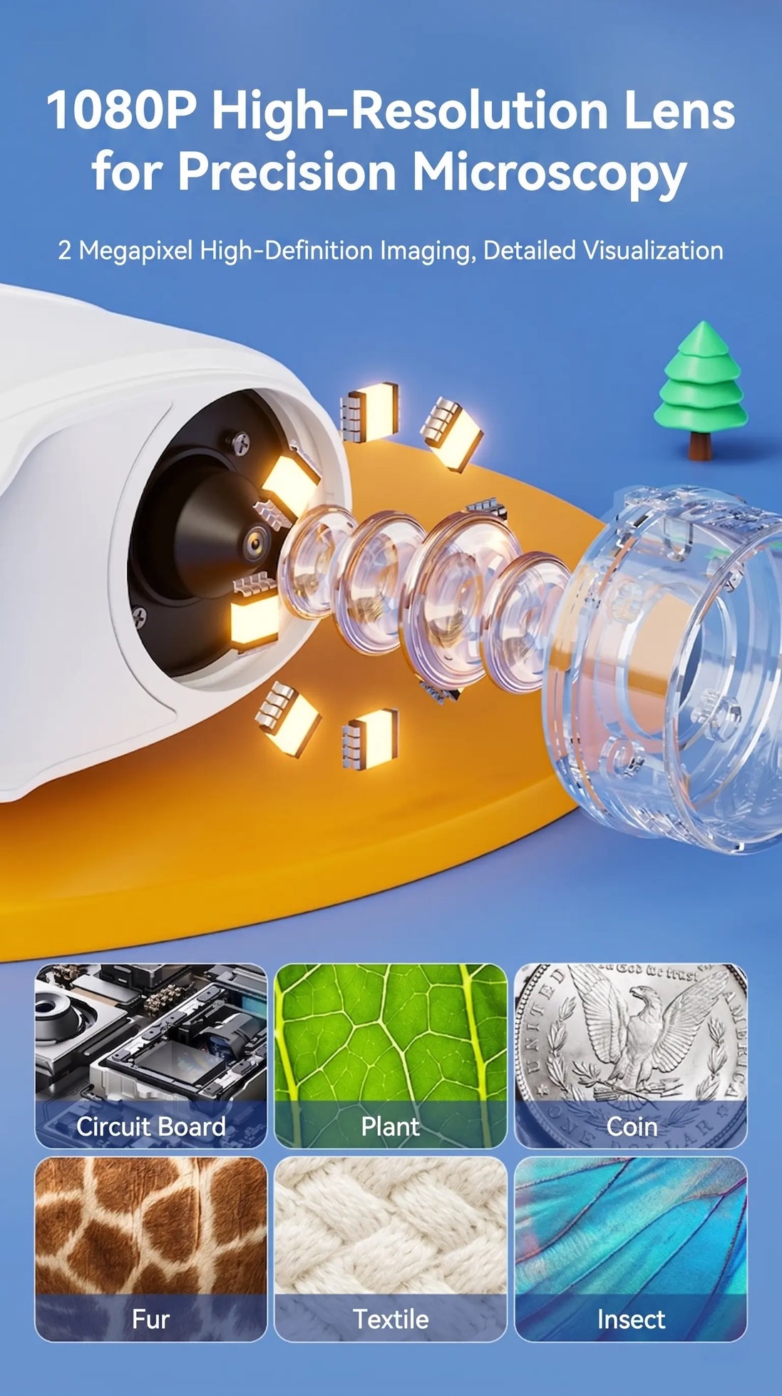 Portable Kids Microscope
