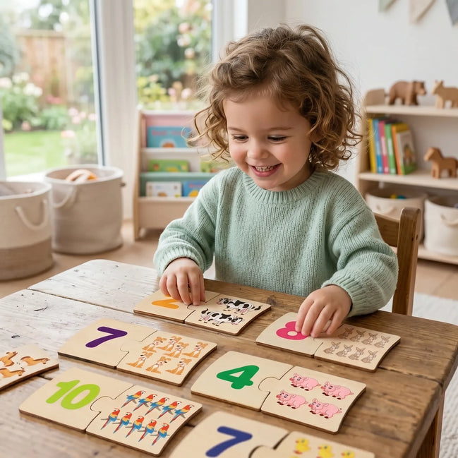 Wooden Number Puzzle