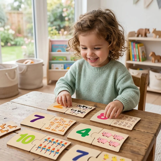 Wooden Number Puzzle