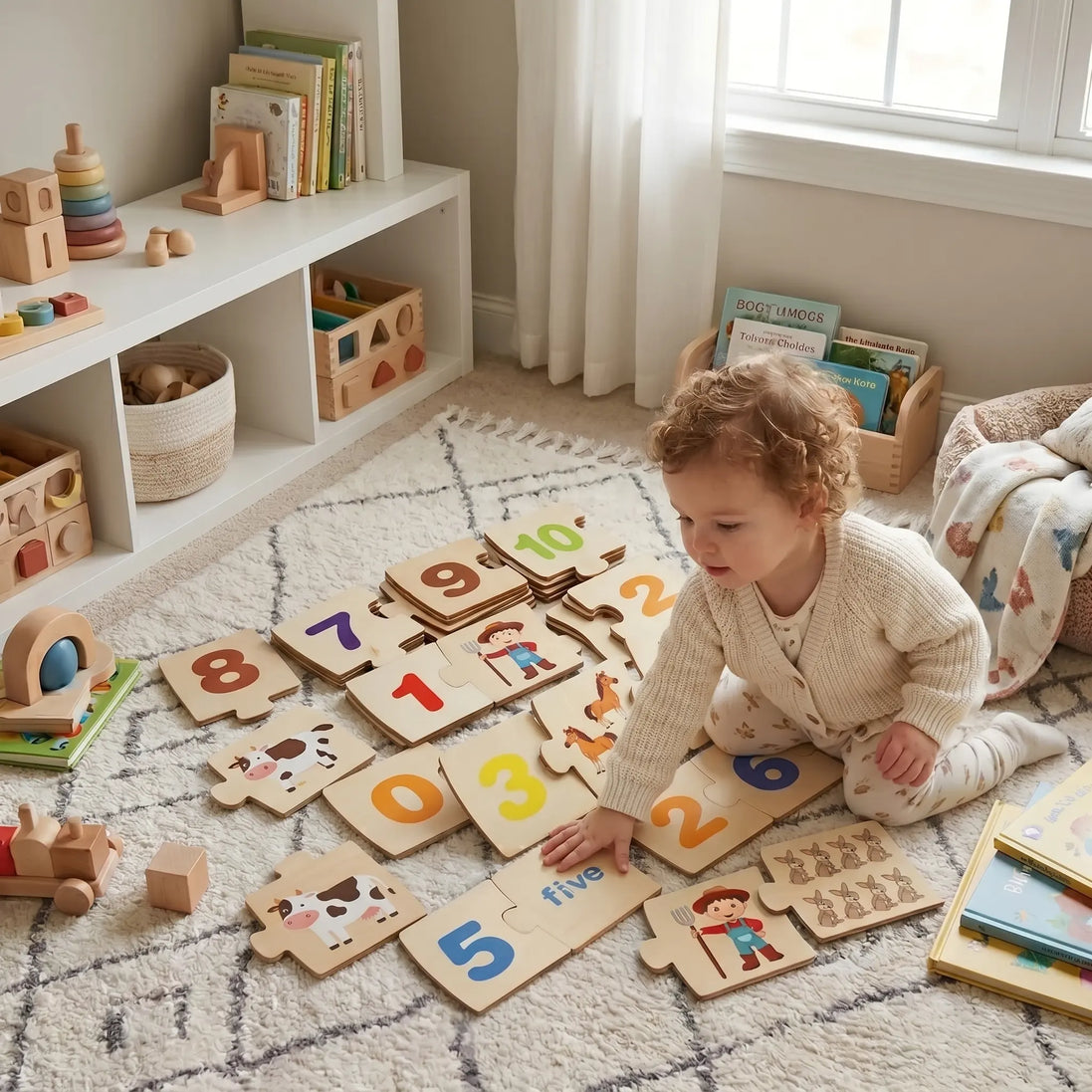 Wooden Number Puzzle