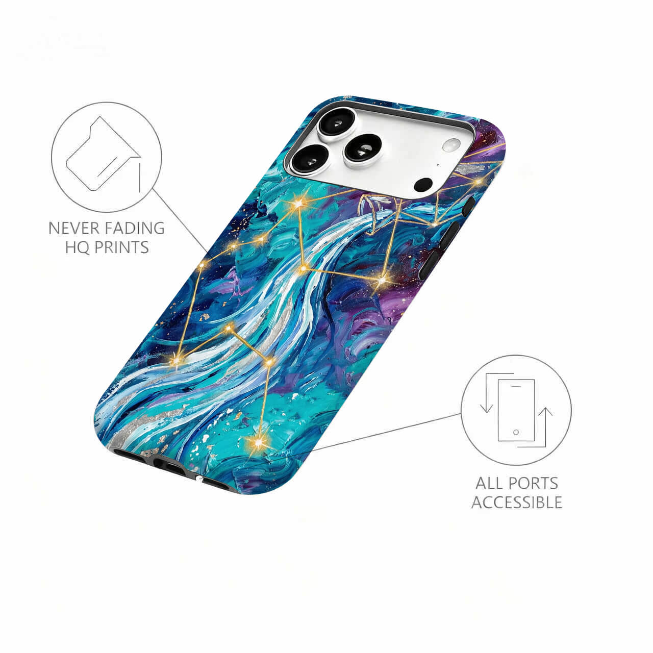 Aquarius Zodiac Phone Case