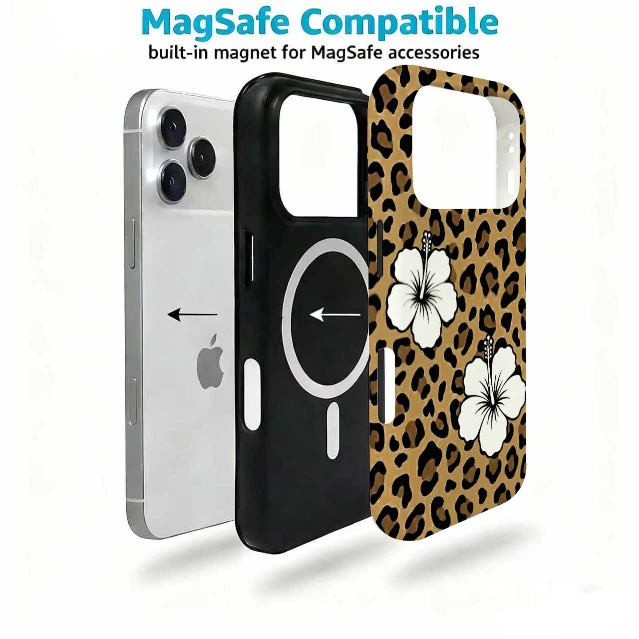 Leopard & Hibiscus Phone Case
