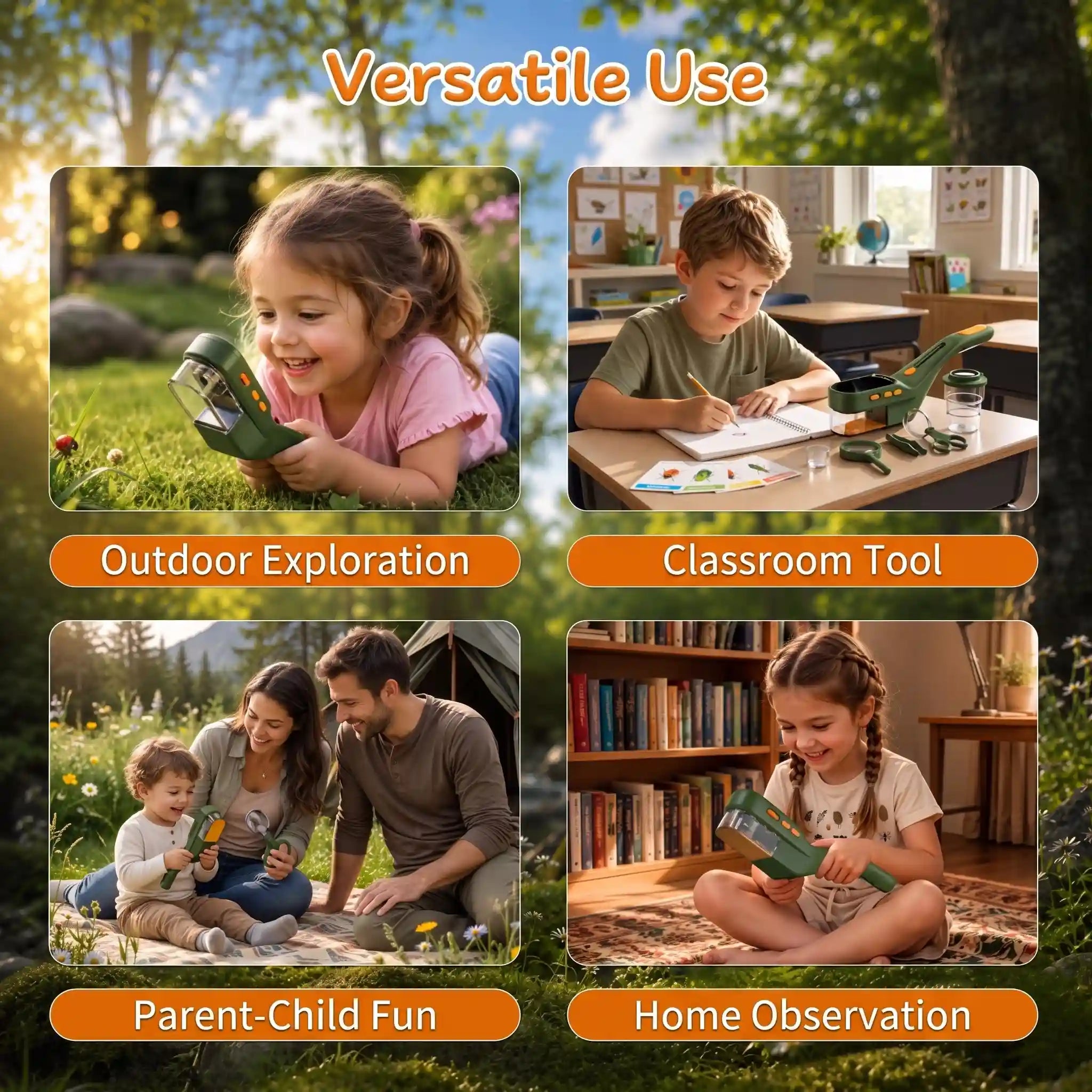 Kids 3-in-1 Bug Microscope
