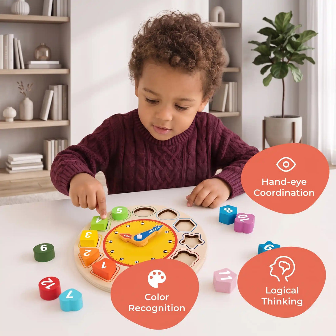 Wooden Learning Clock