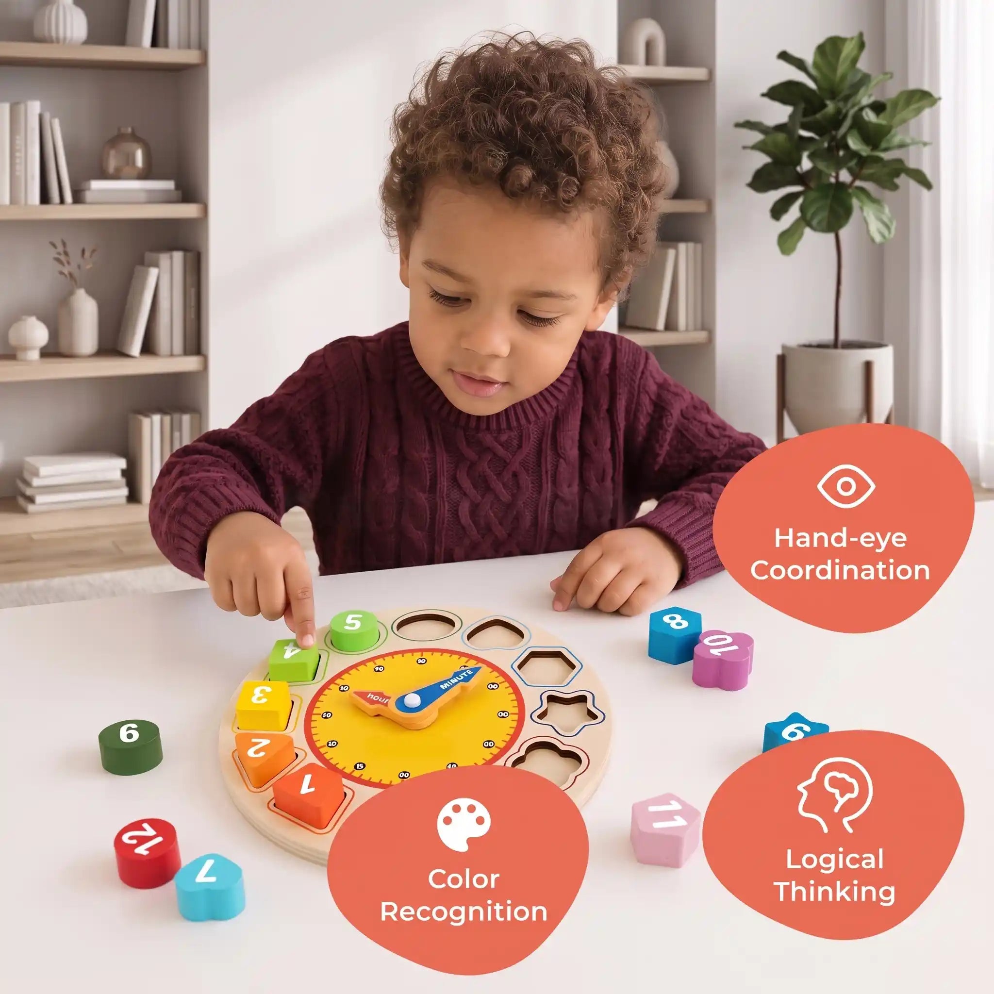 Wooden Learning Clock