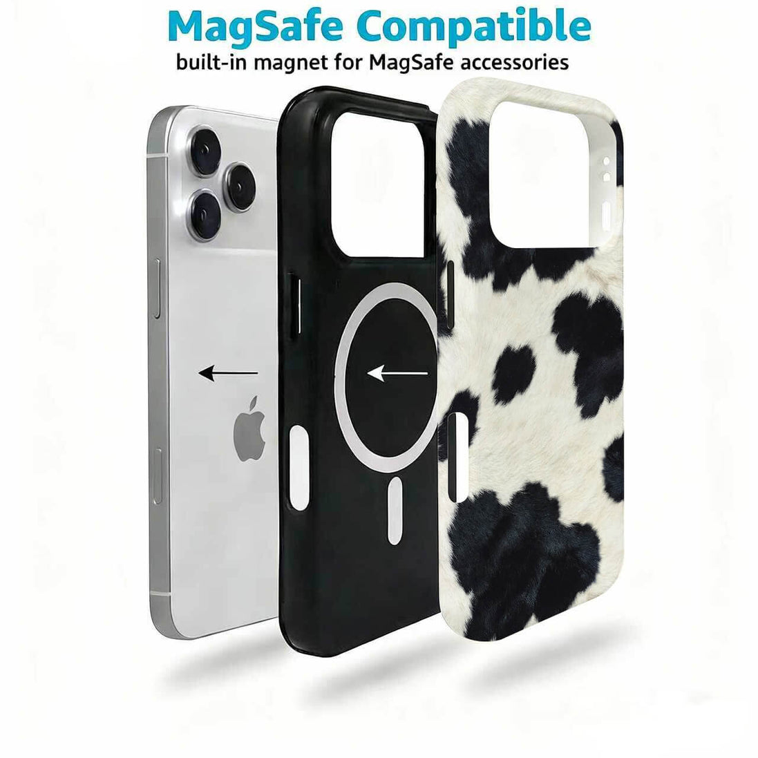Black & White Cow Print Phone Case