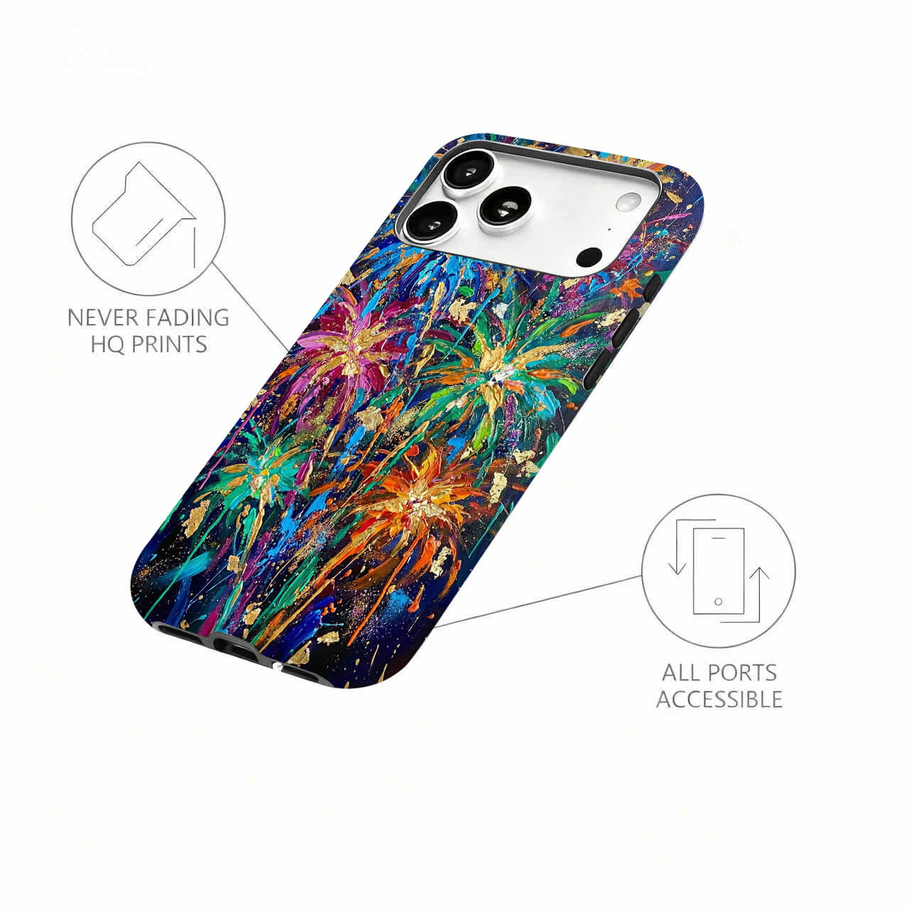 Abstract Fireworks Phone Case