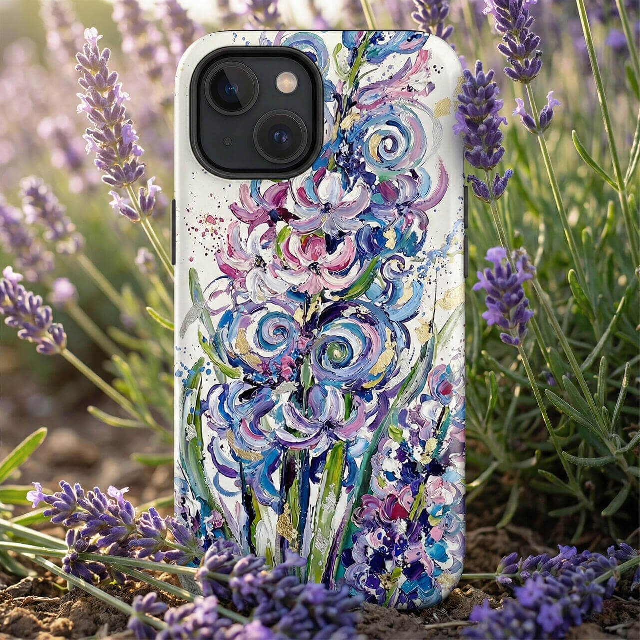 Lavender Oil Painting Phone Case