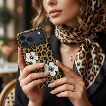 Leopard & Hibiscus Phone Case