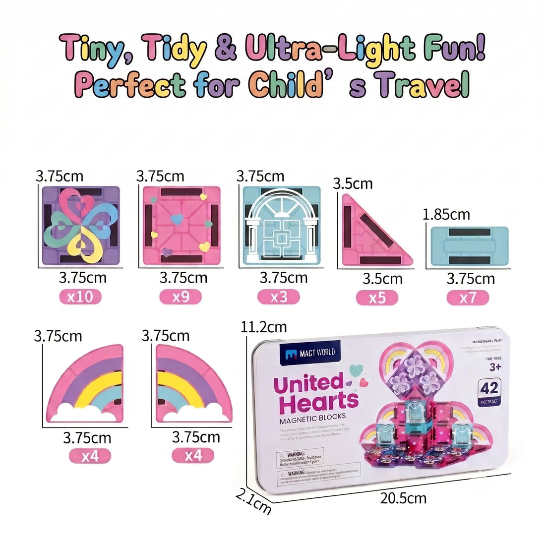 Portable Mini Magnetic Tiles