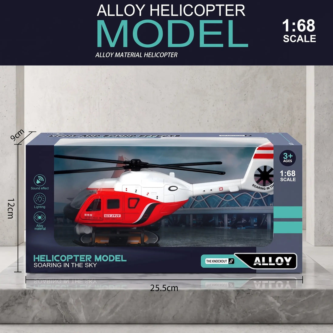 Alloy Rescue Helicopter Toy