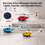 Alloy Rescue Helicopter Toy