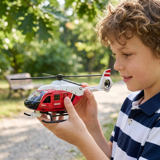 Alloy Rescue Helicopter Toy