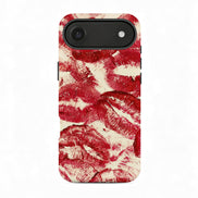 Red Kiss Print iPhone Case