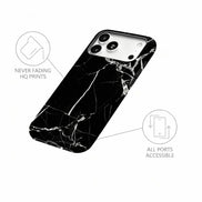 Black Marble iPhone Case