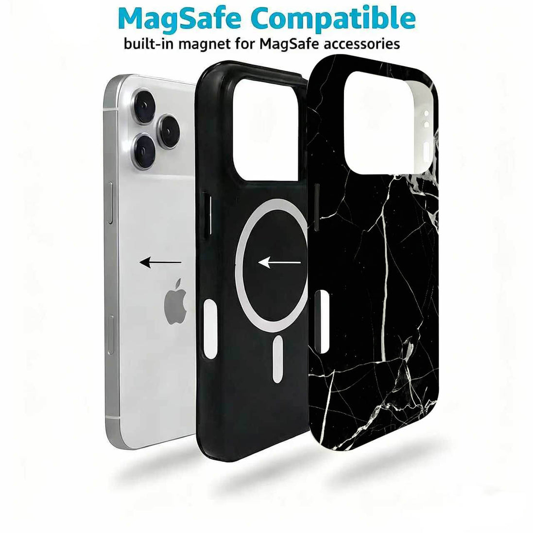 Black Marble iPhone Case