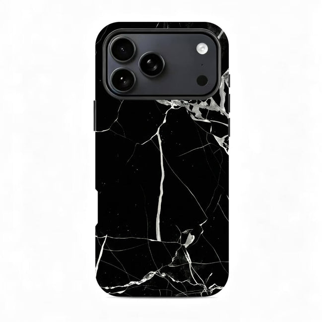 Black Marble iPhone Case