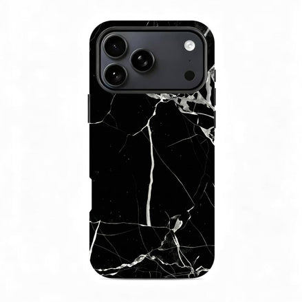 Black Marble iPhone Case